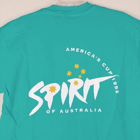 Vintage 1992 Spirit of Australia America's Cup graphic tee shirt Single stitch - Picture 6 of 7